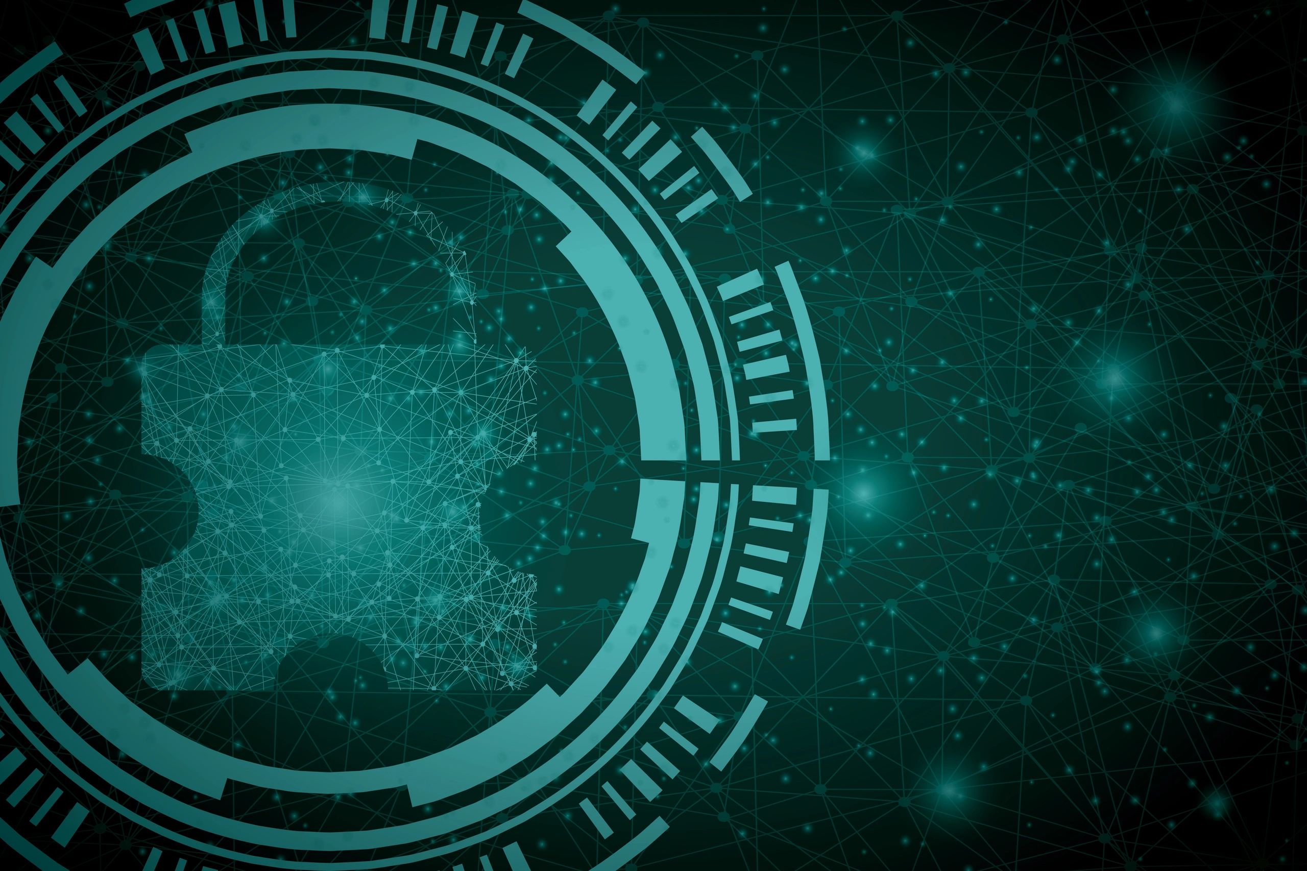 Abstract digital security background representing secure hosting and SSL